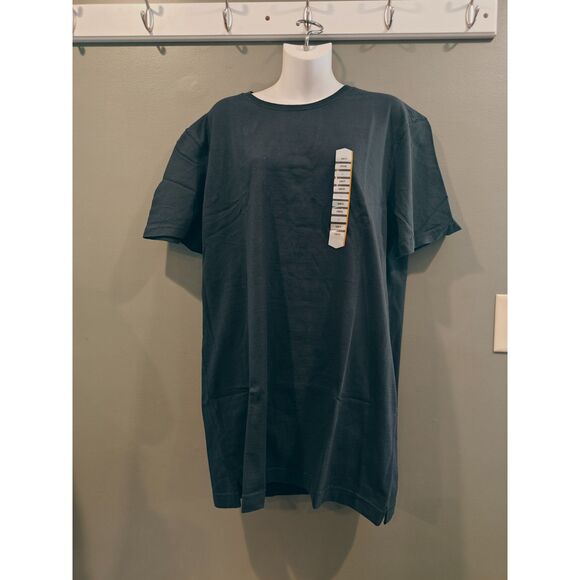 Men's Longtail T Slim Fit Short Sleeve T-Shirt large - Picture 2 of 3